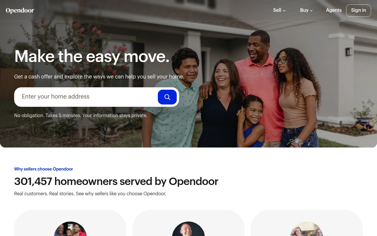 Opendoor website