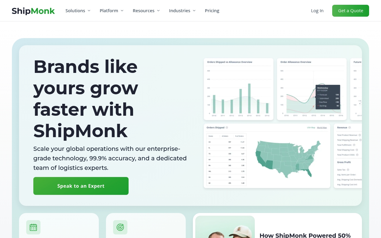 ShipMonk website