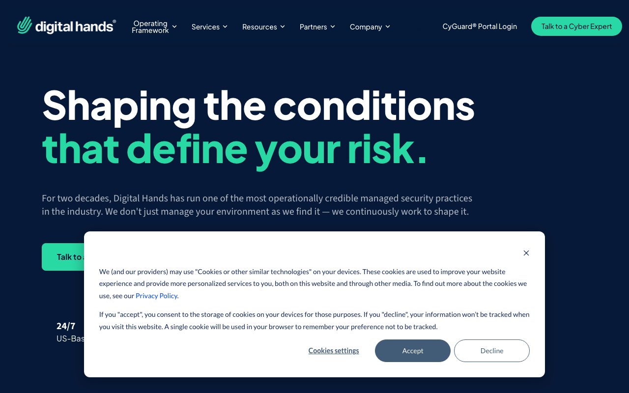 Digital Hands website