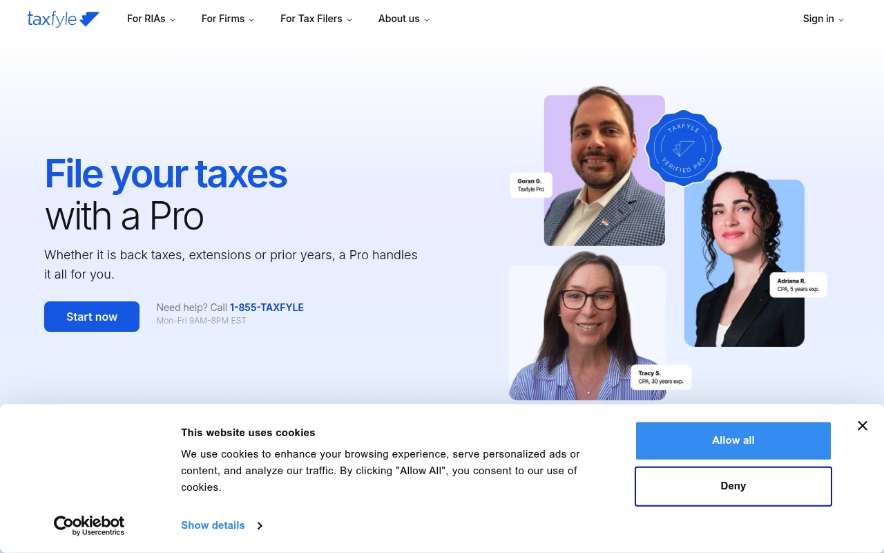 Taxfyle website