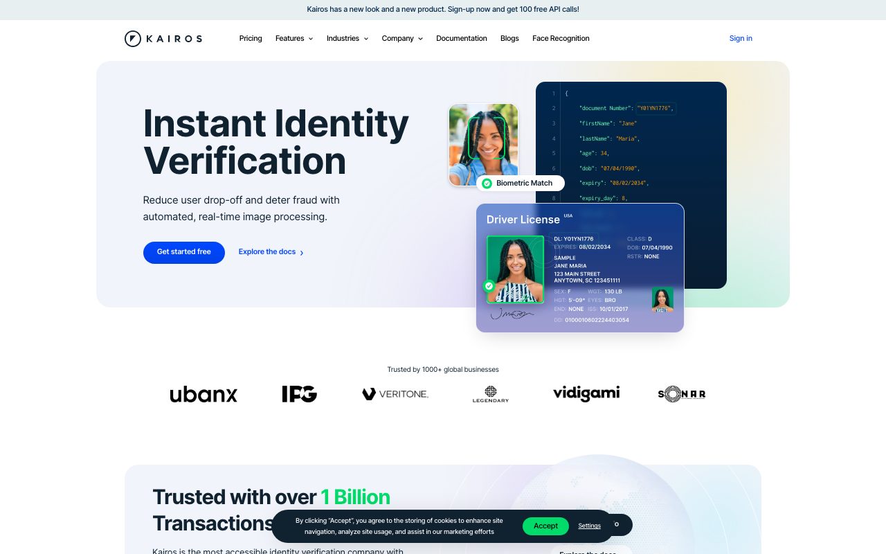 Kairos AR website