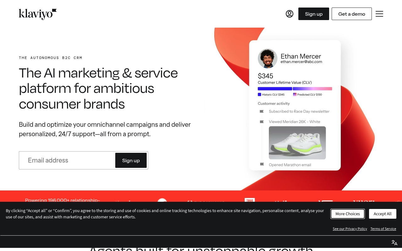 Klaviyo website