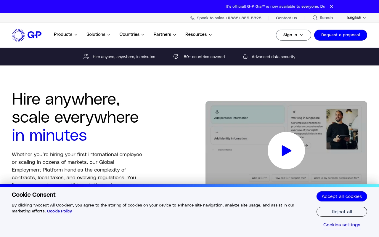 Globalization Partners website