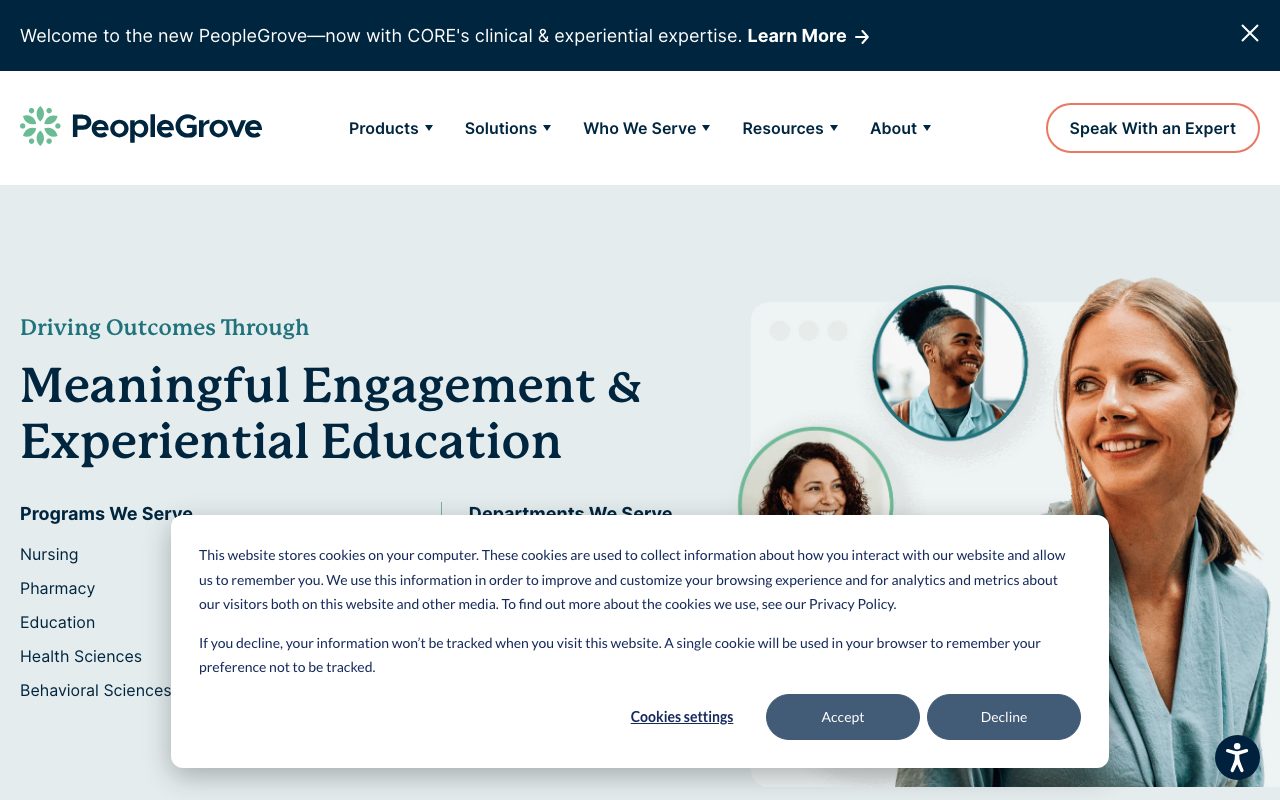 PeopleGrove website