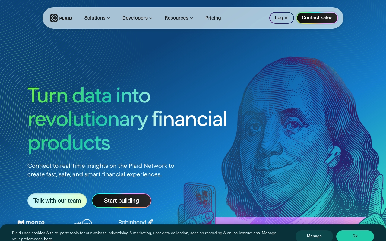Plaid website