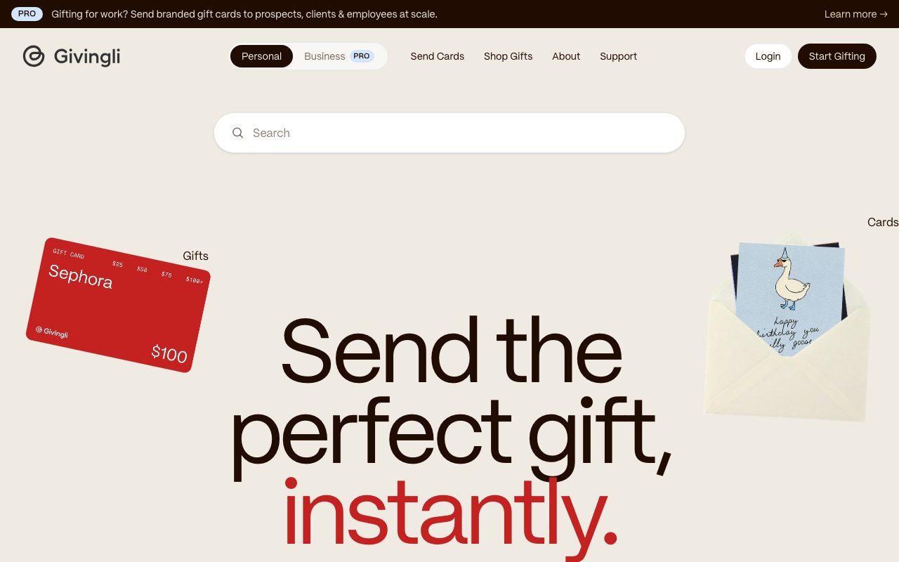 Givingli website