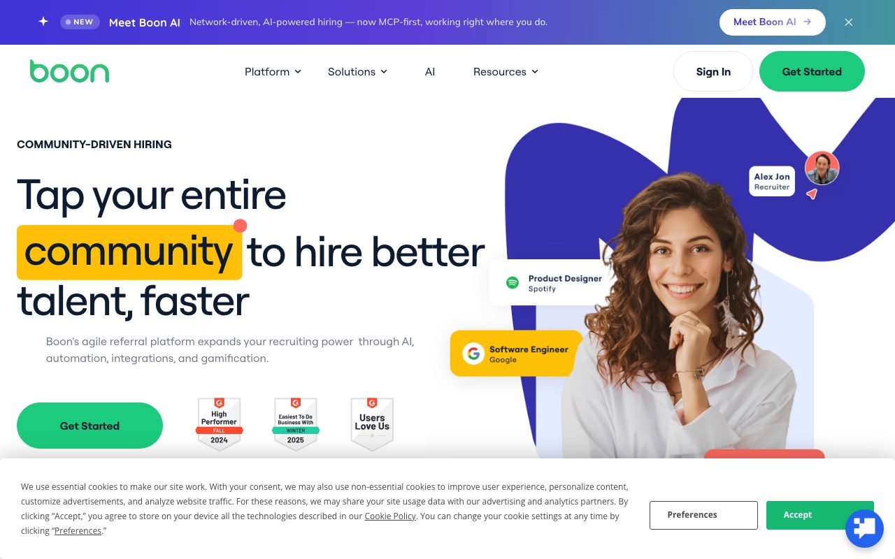 Boon website