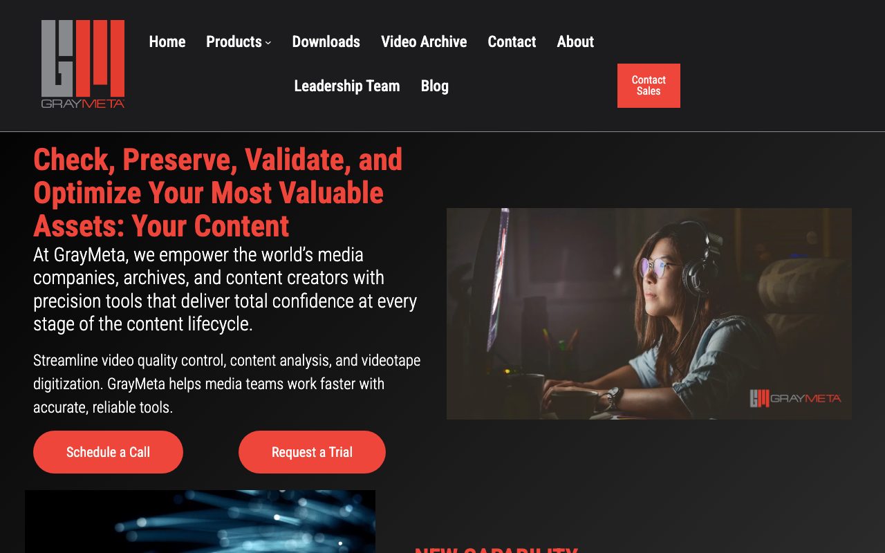 GrayMeta website