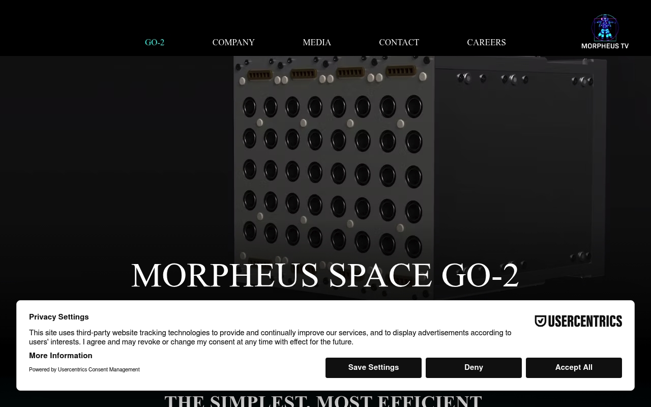 Morpheus Space website