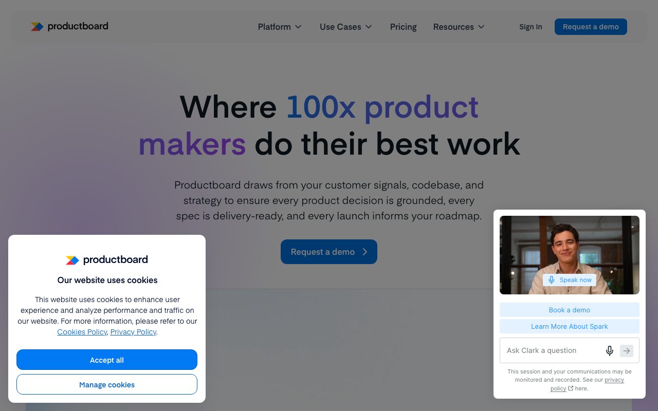 Productboard website