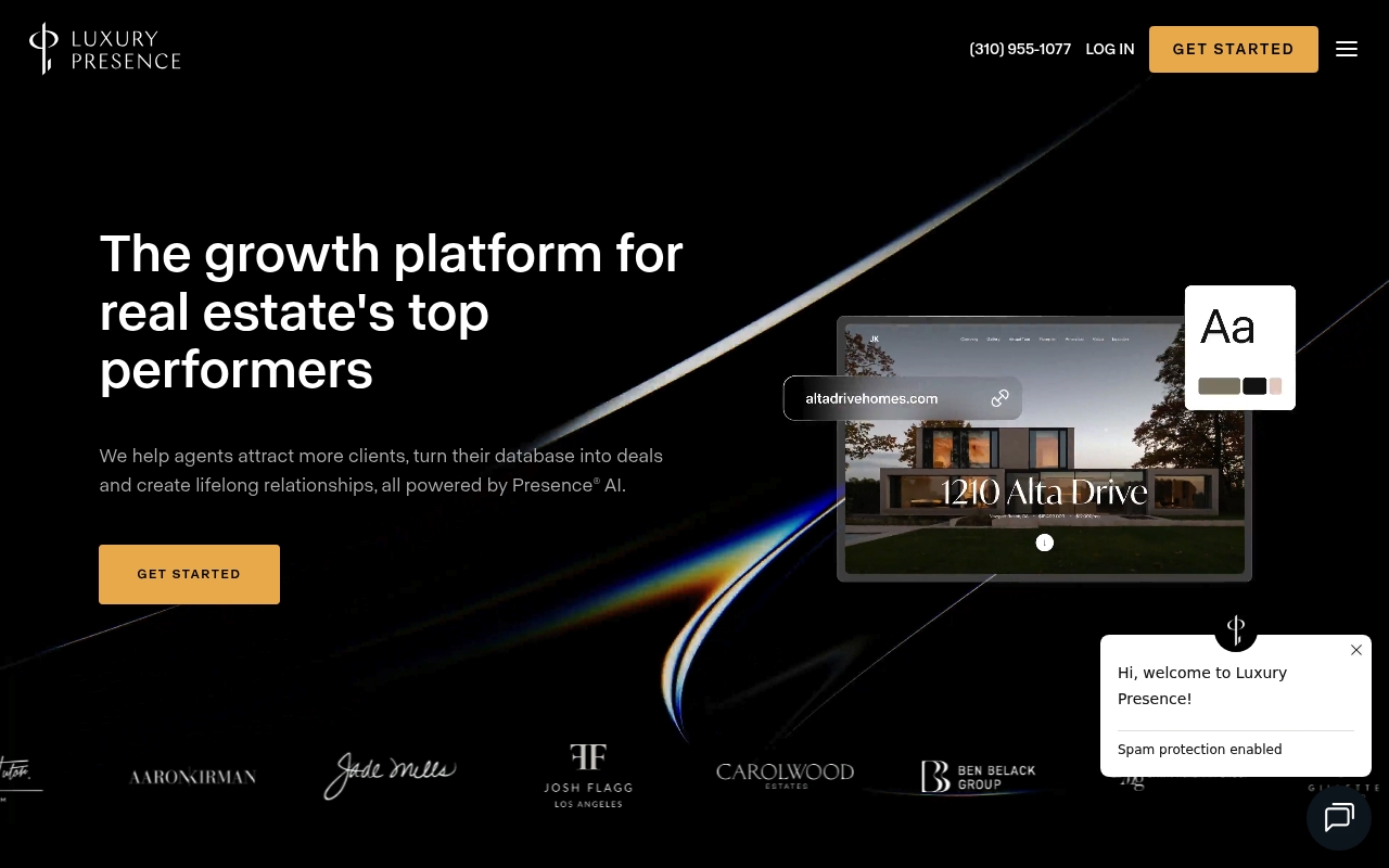 Luxury Presence website