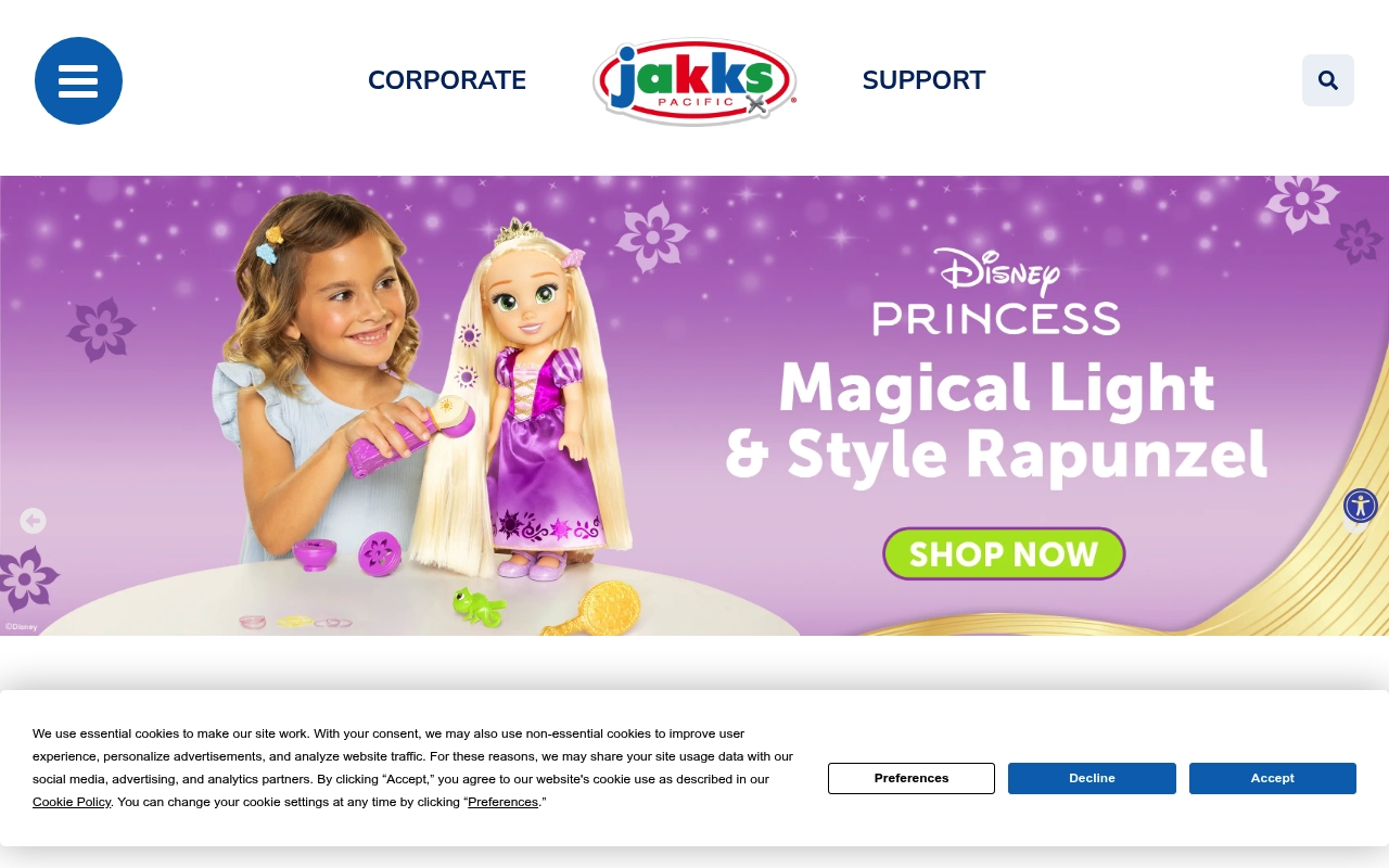 JAKKS PACIFIC INC website