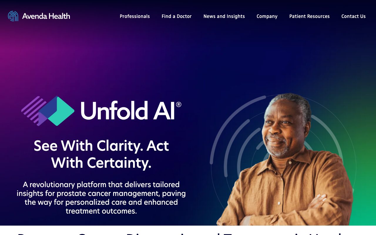 Avenda Health website
