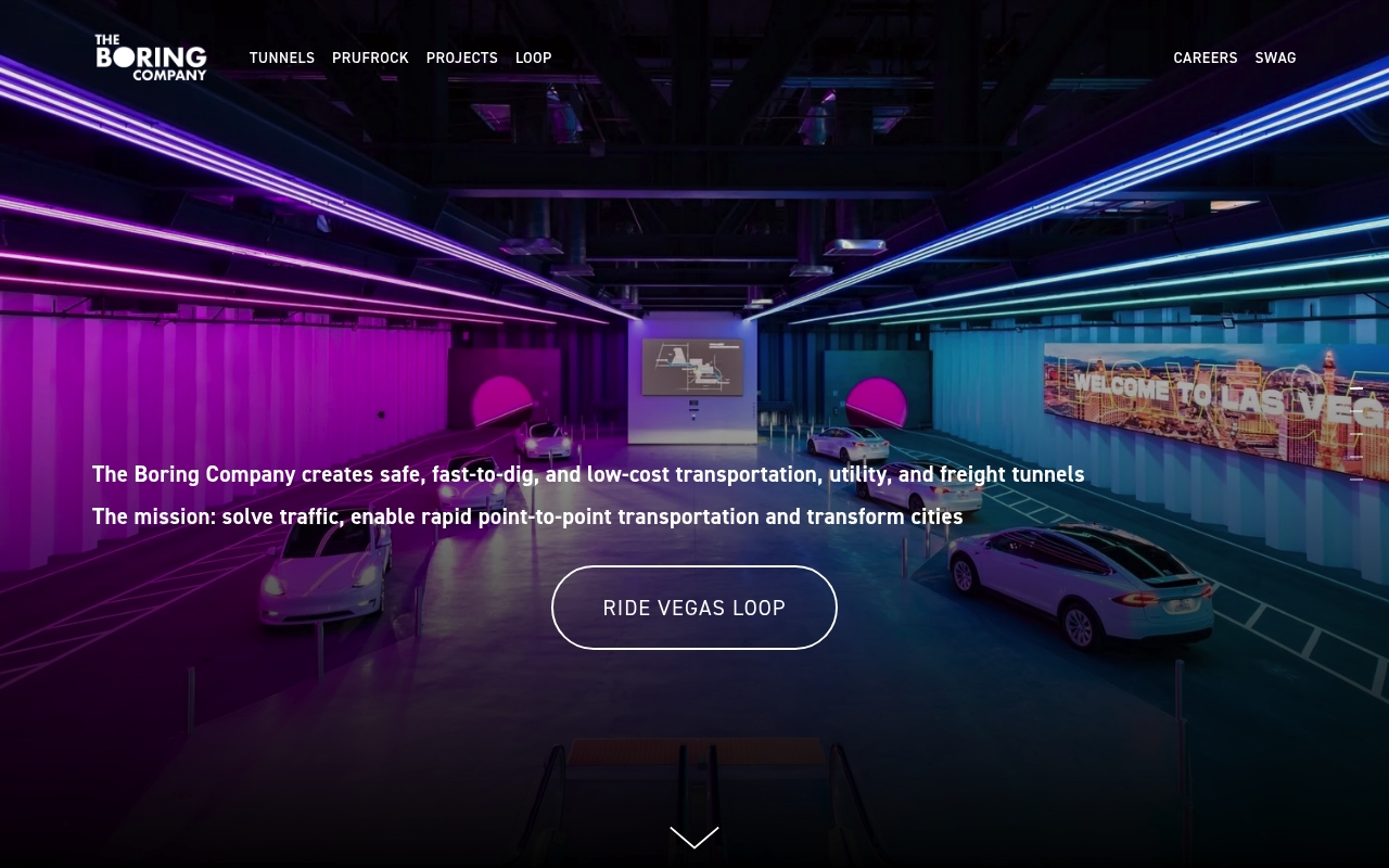 The Boring Company website