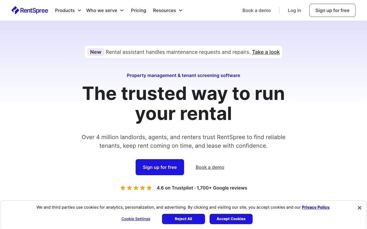 RentSpree website