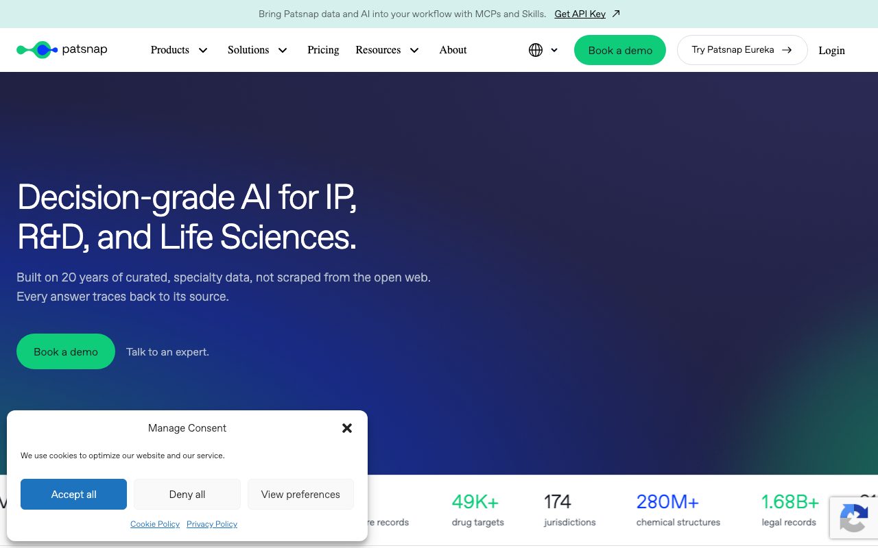 PatSnap website