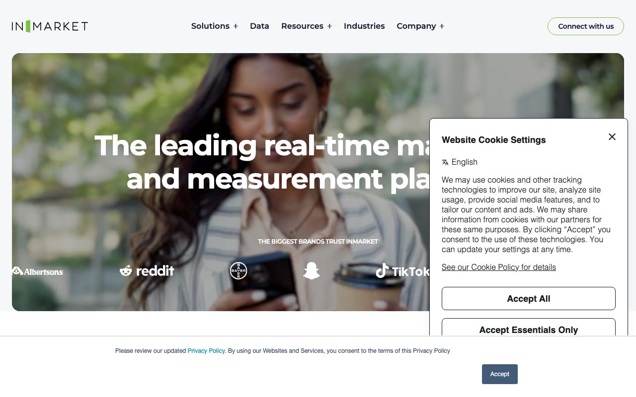 InMarket website