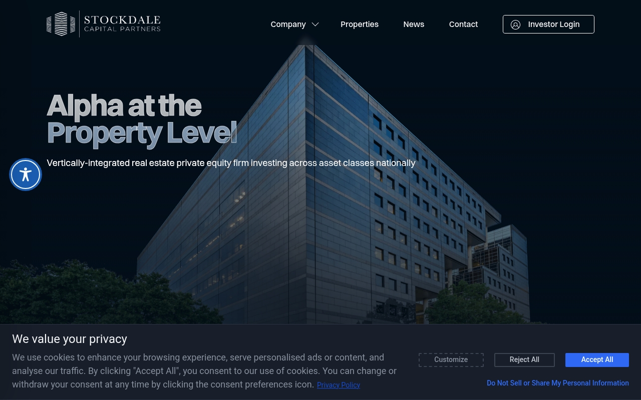 Stockdale Capital Partners website