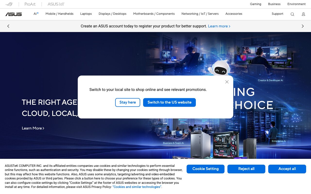 ASUS website