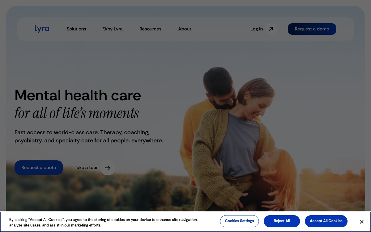 Lyra Health website