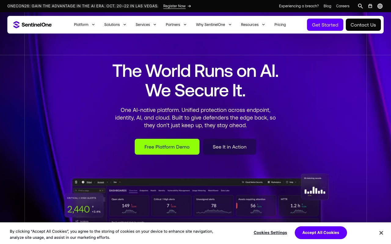 SentinelOne website