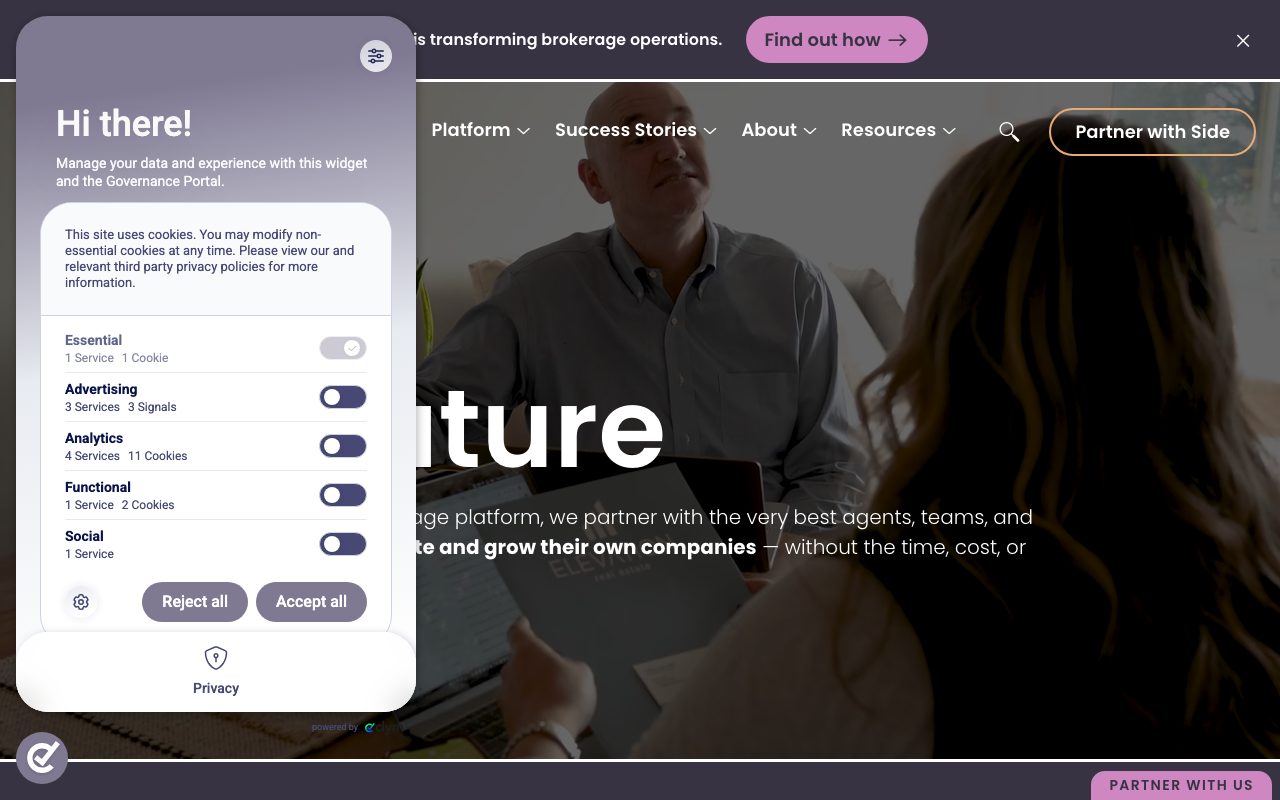 Side website