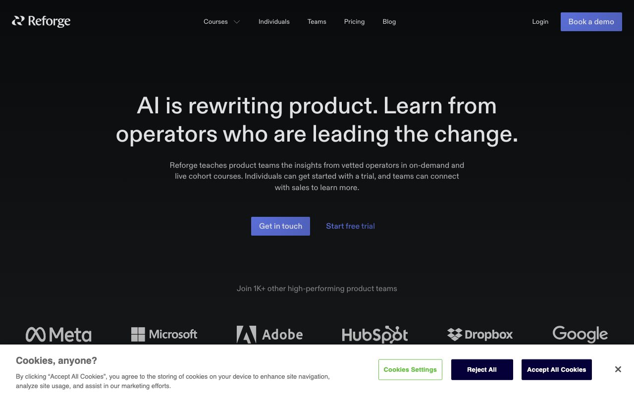 Reforge website