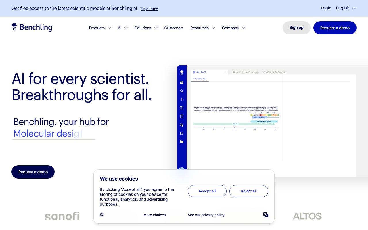 Benchling website