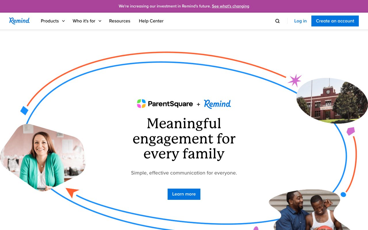 Remind website