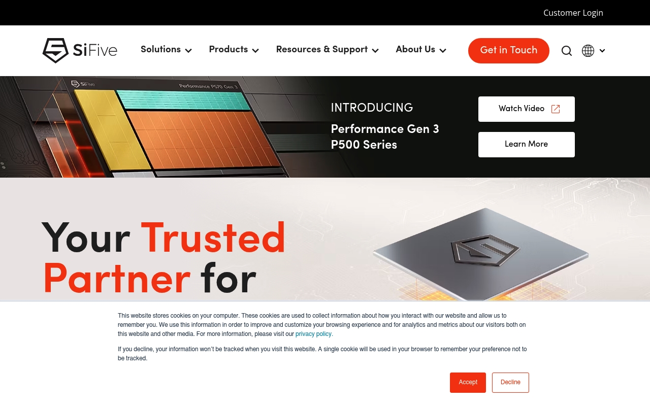 SiFive website