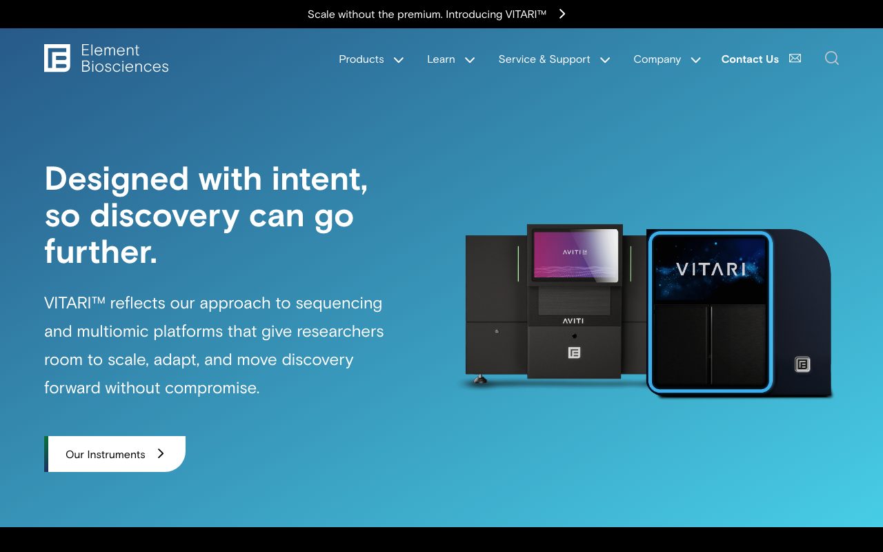 Element Biosciences website