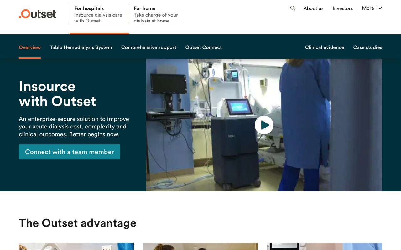 Outset Medical website
