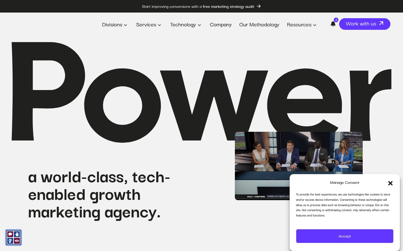 Power Digital Marketing website