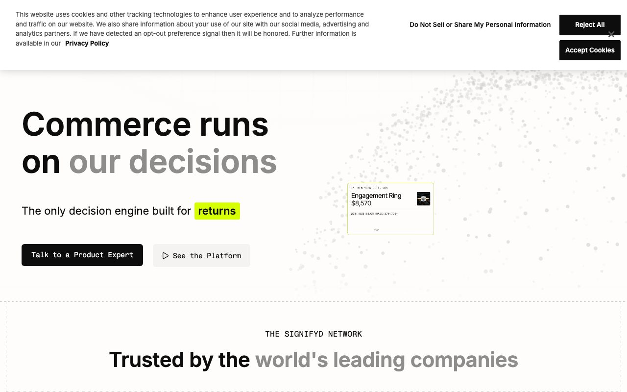 Signifyd website