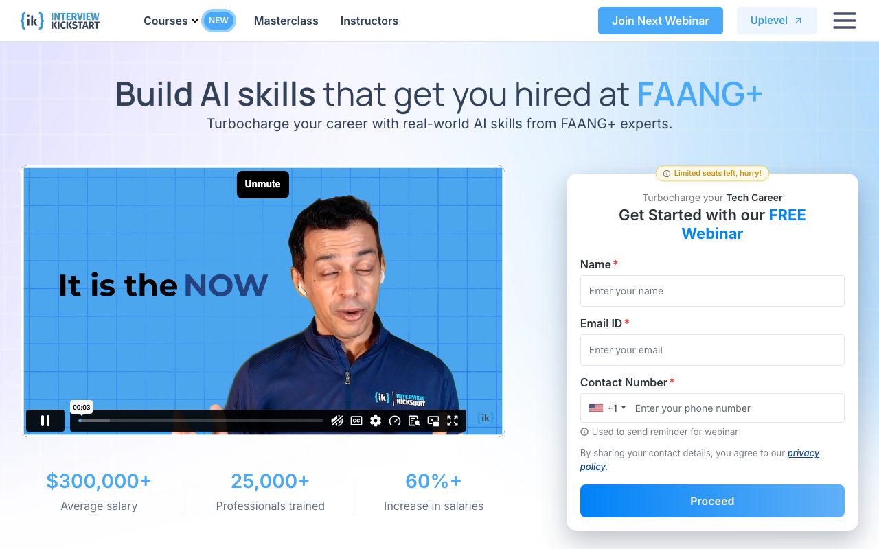 Interview Kickstart website