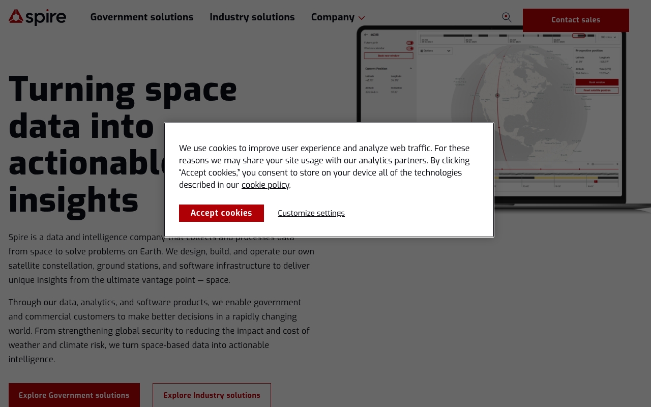 Spire website