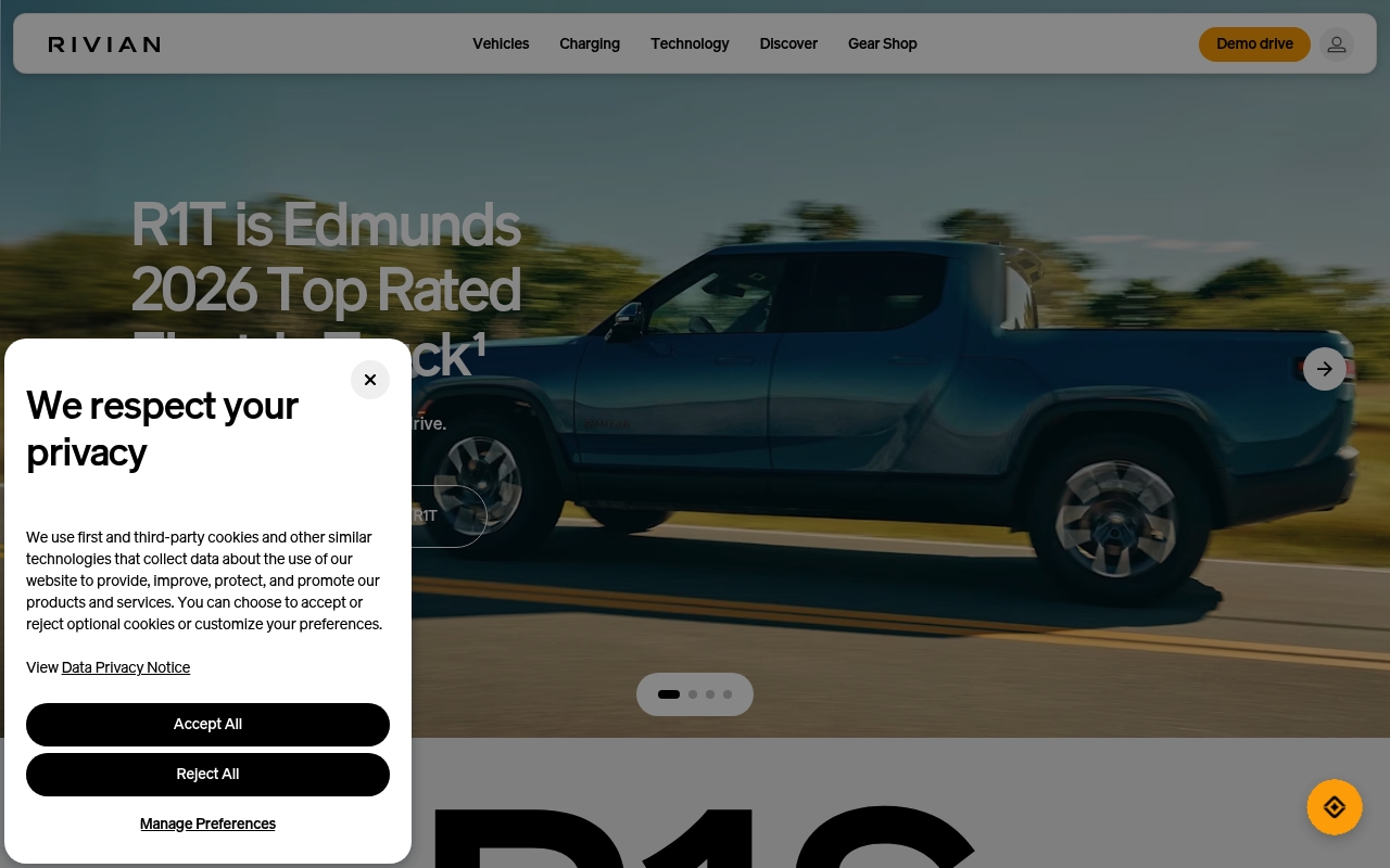 Rivian website