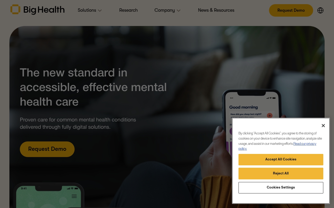 Big Health website