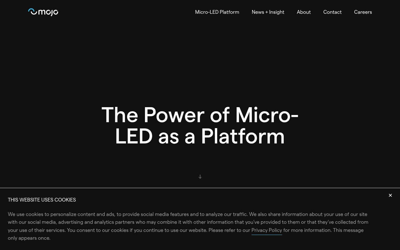 Mojo Vision website
