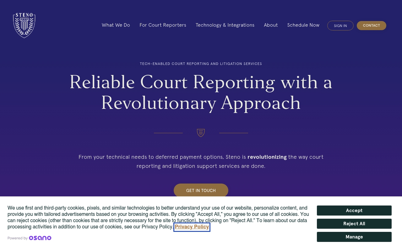 Steno website