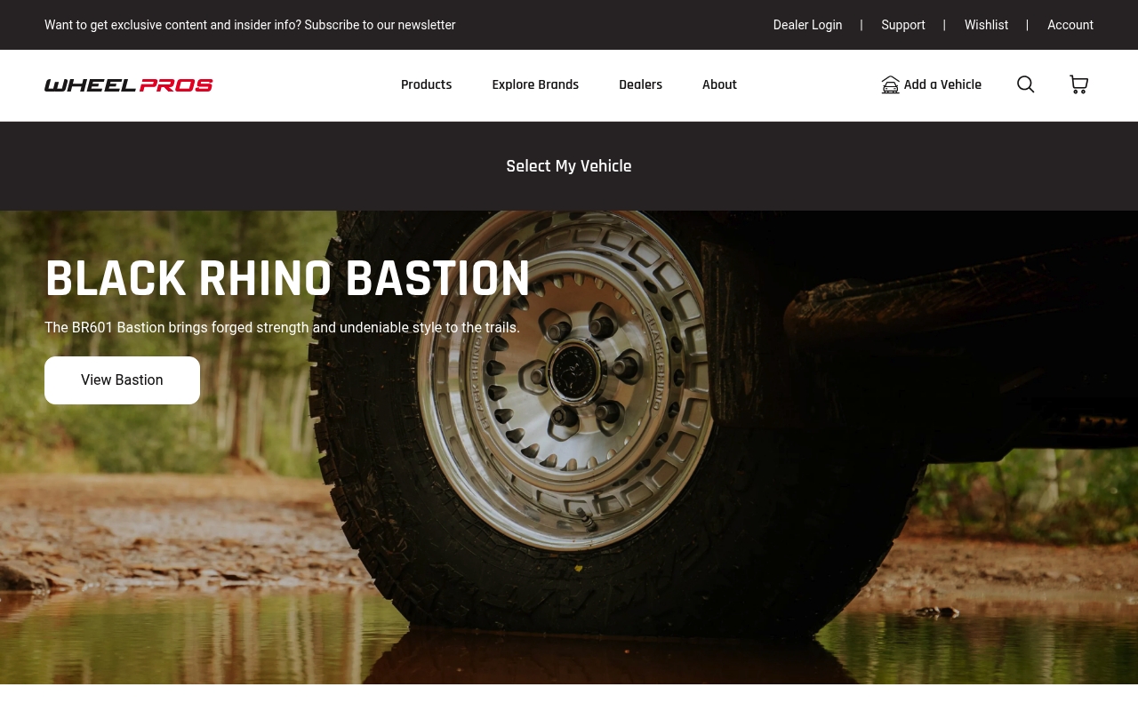 Wheel Pros website