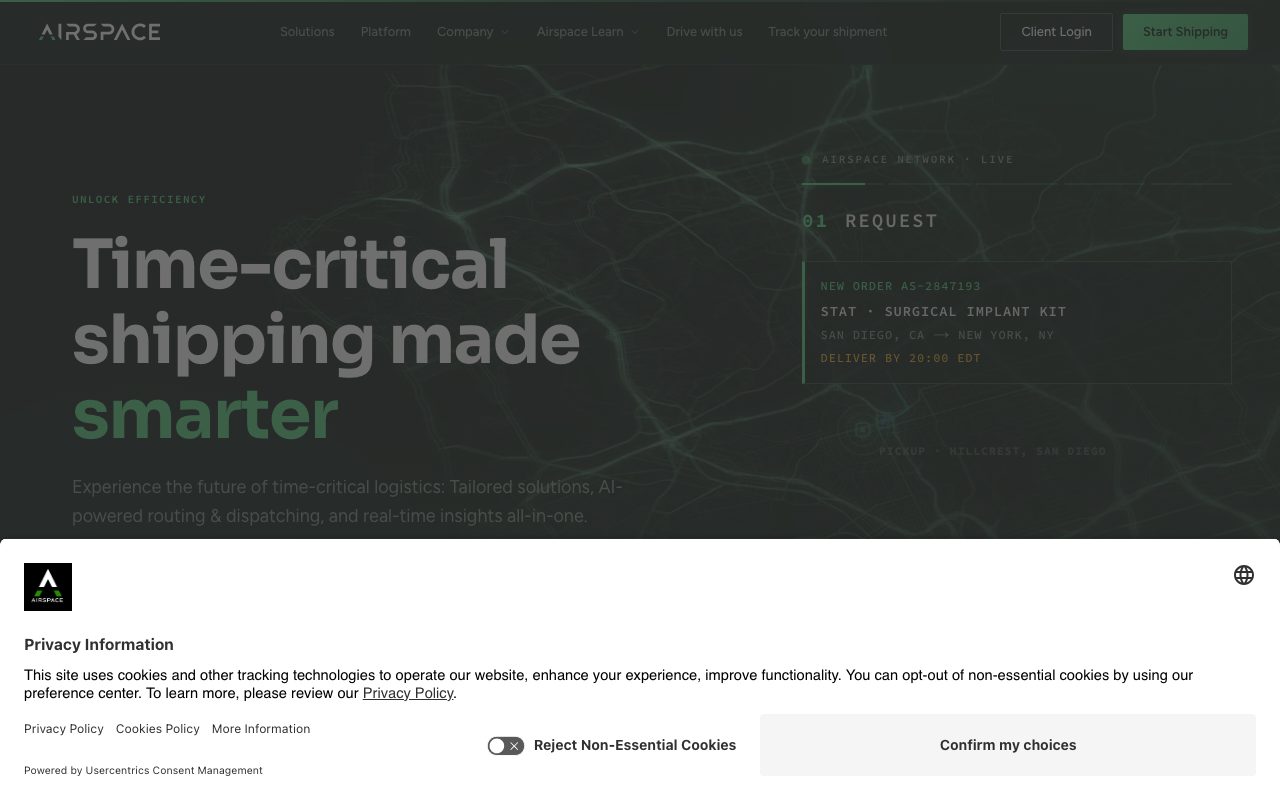 Airspace Technologies website