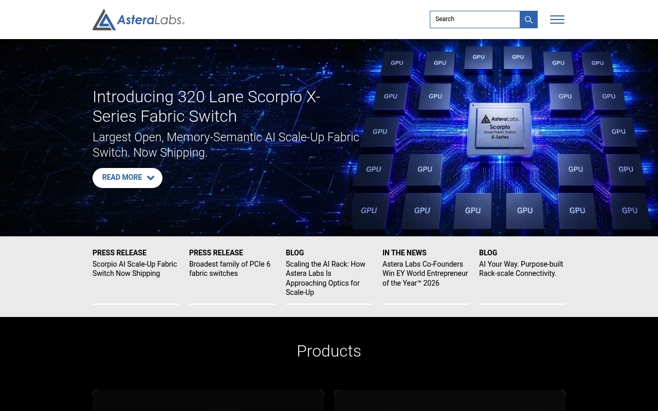 Astera Labs website
