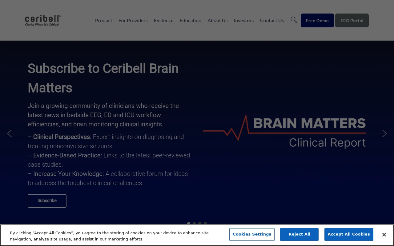 Ceribell website