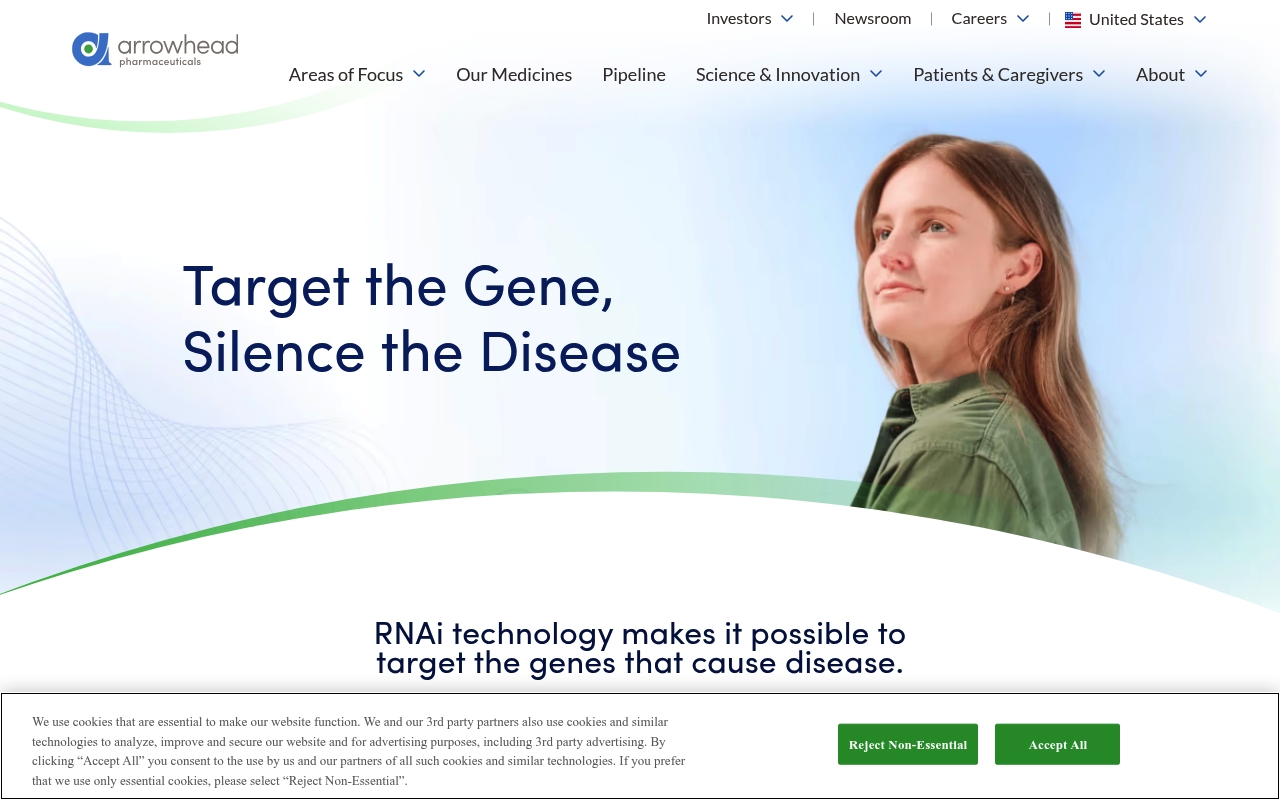 Arrowhead Pharmaceuticals website
