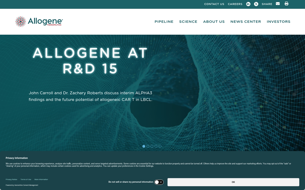 Allogene Therapeutics website