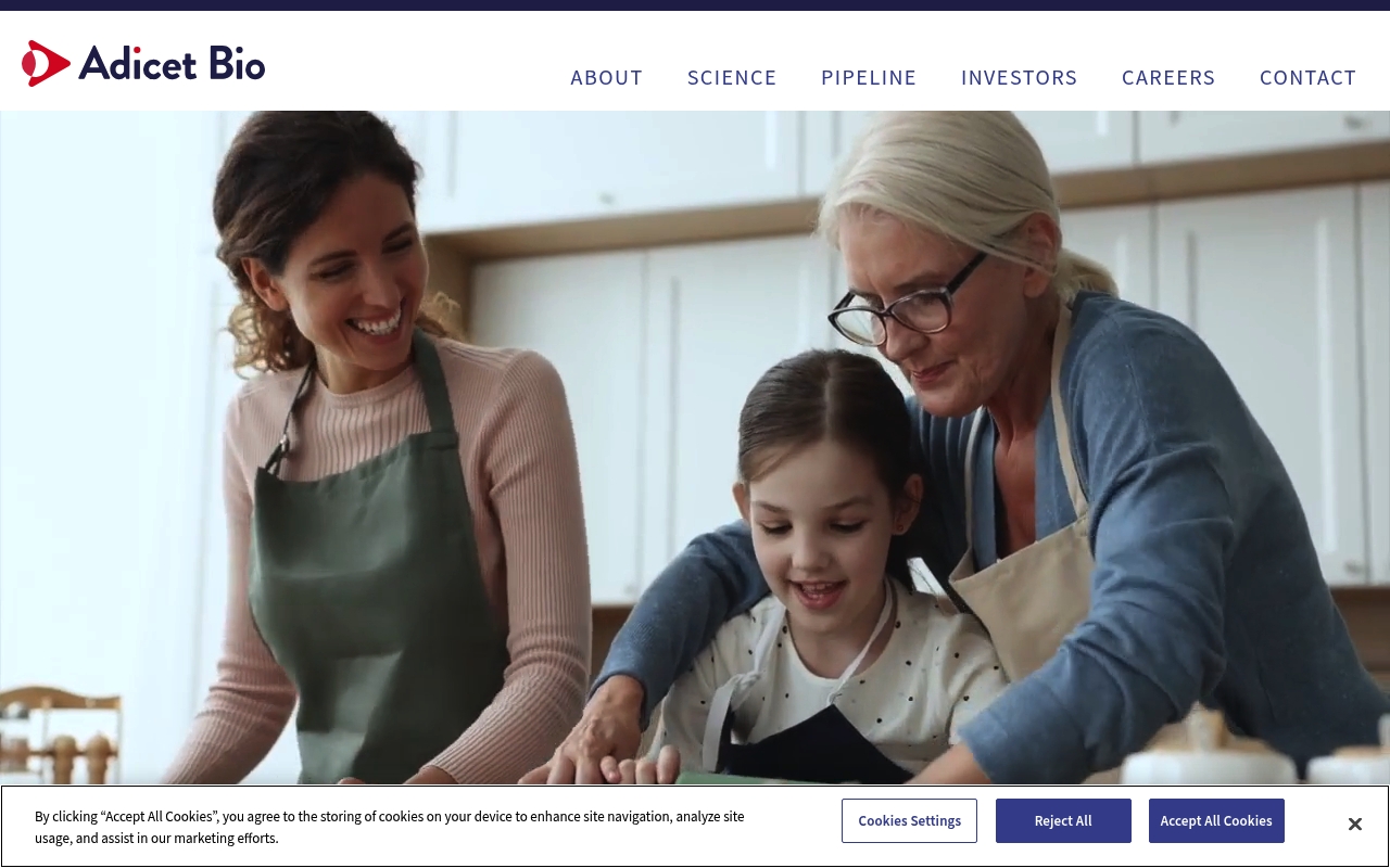 Adicet Bio website