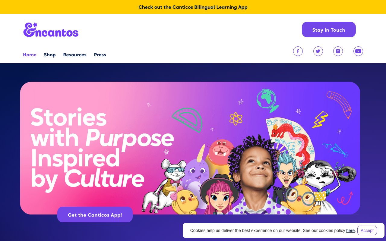 Encantos website