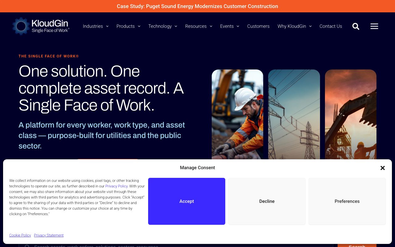 KloudGin website
