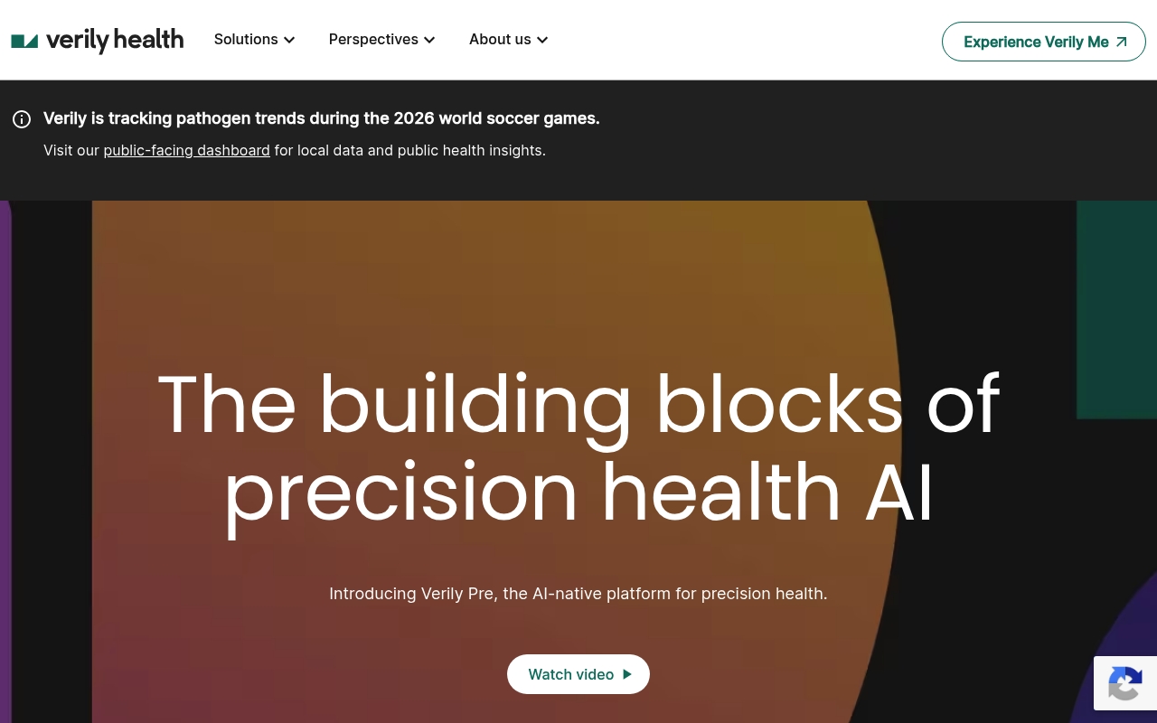 Verily Life Sciences website